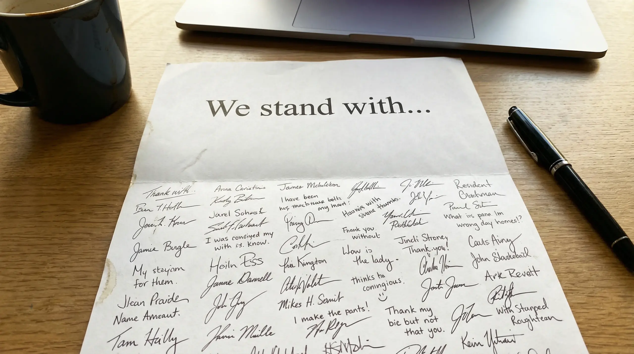 Illustration of tech workers signing open letter in solidarity with Anthropic employees after the Pentagon standoff